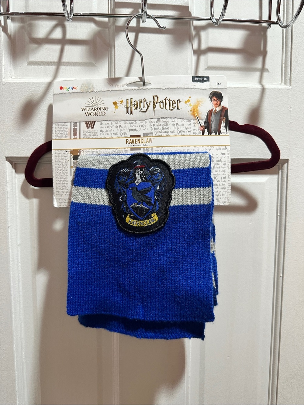 Harry Potter Ravenclaw Knit Scarf — Blue & Gray
